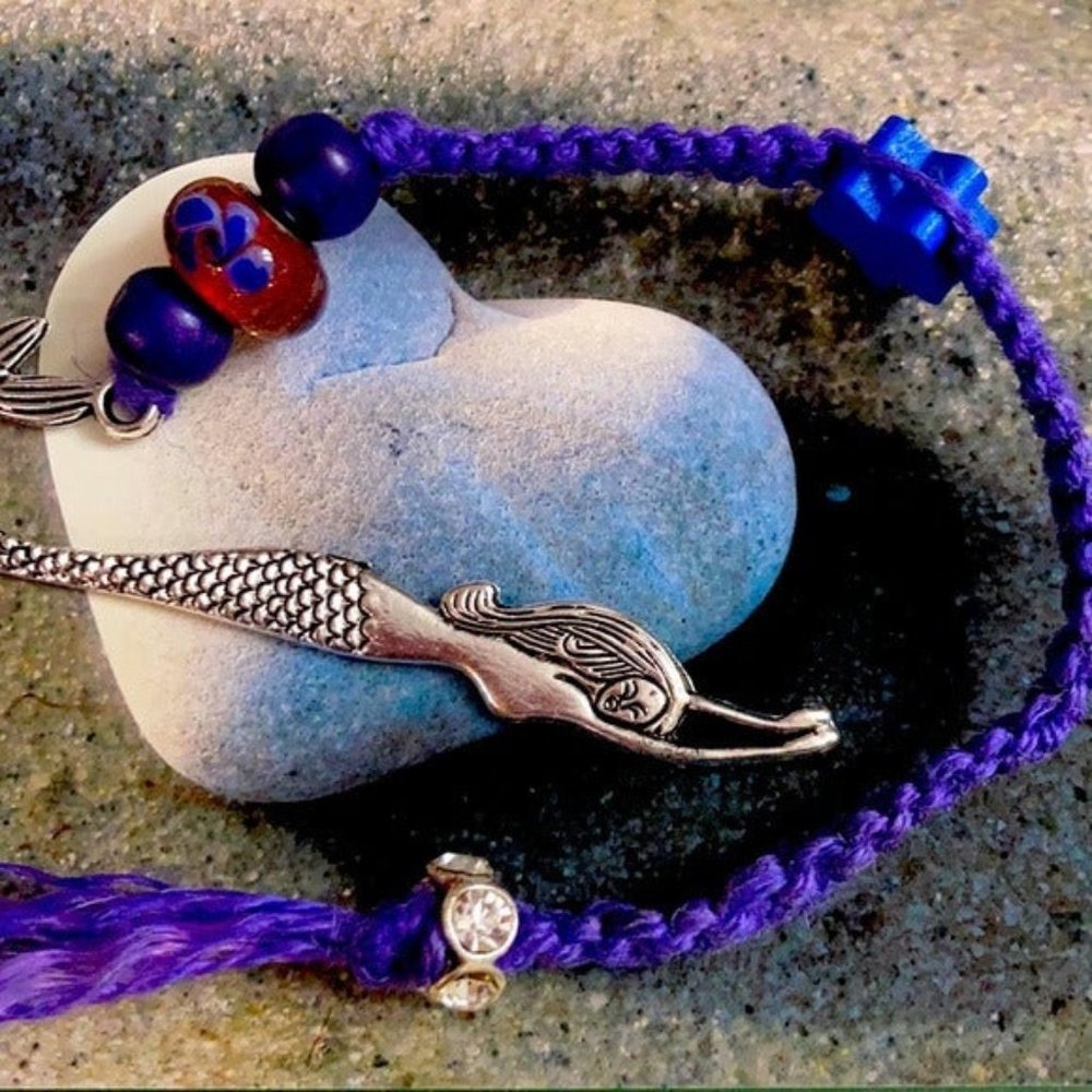 Mermaid  macrame bookmarks handmade